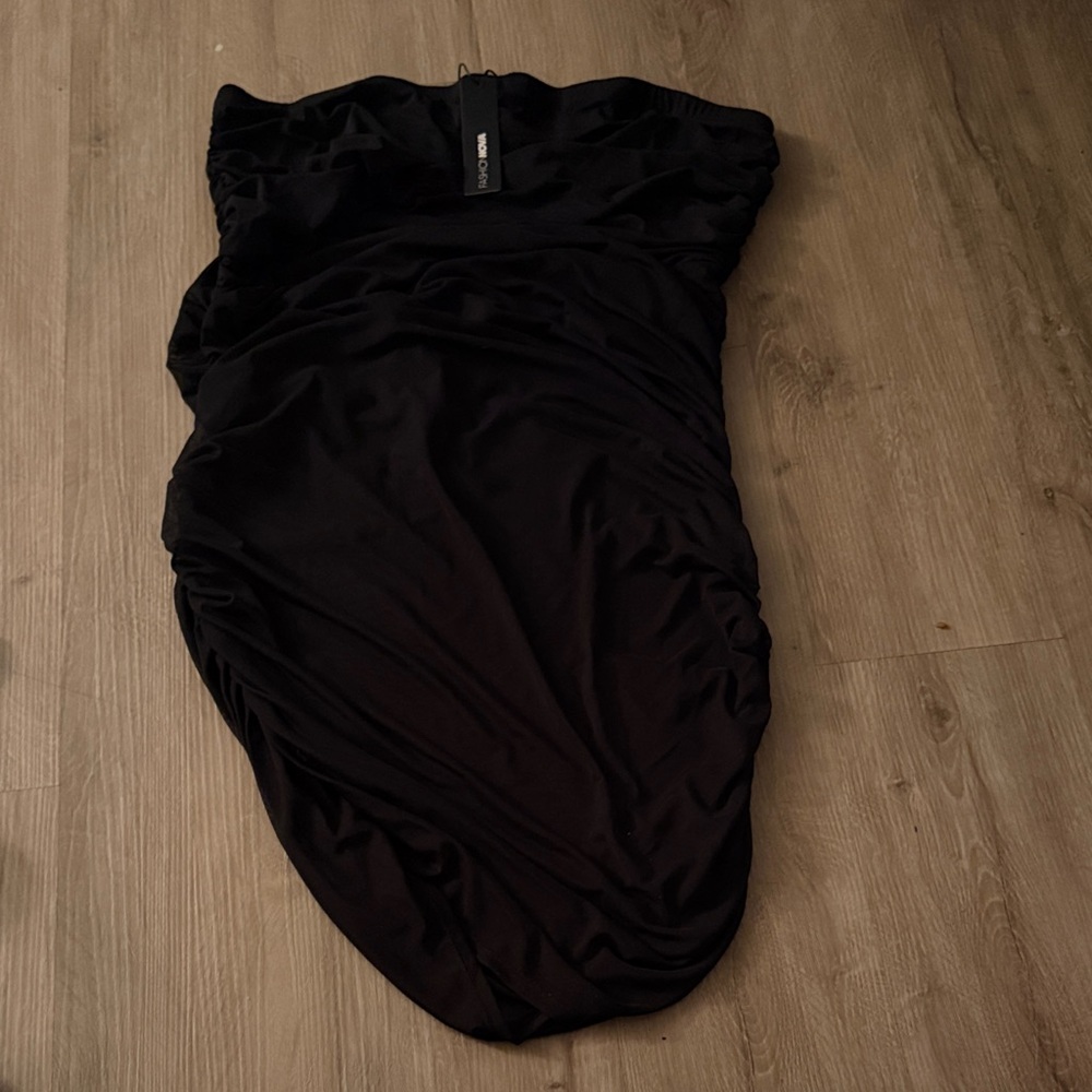 Fashion Nova Black Strapless Dress
